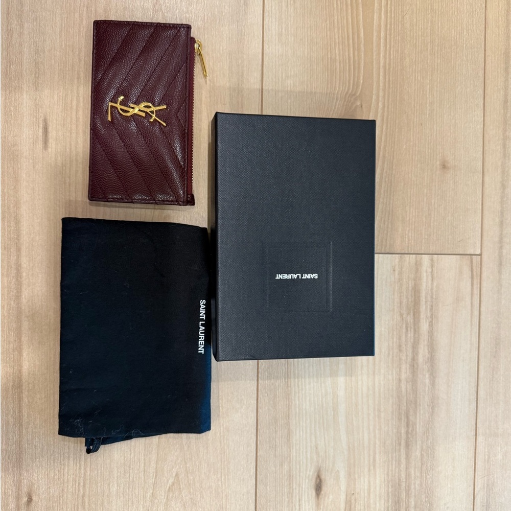 Cassandre Matelassé Fragments Zipped Card Case